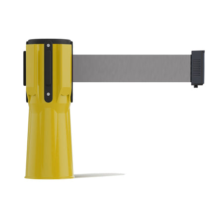 Cone-Mounted Retractable Belt Barrier, 9 Ft. - Trafford Industrial