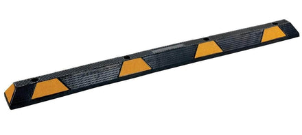 Rubber Parking Block with Black and Yellow Stripes