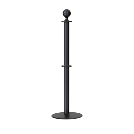 Ball Top Dual Rope Stanchion with Low Profile Base - Montour Line CXLineD