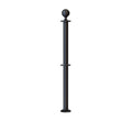 Ball Top Dual Rope Stanchion with Fixed Base - Montour Line CXLineDF