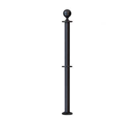 Ball Top Dual Rope Stanchion with Fixed Base - Montour Line CXLineDF