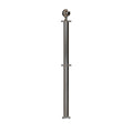 Ball Top Dual Rope Stanchion with Fixed Base - Montour Line CXLineDF