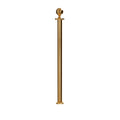 Ball Top Rope Stanchion with Fixed Base - Montour Line CXLineF