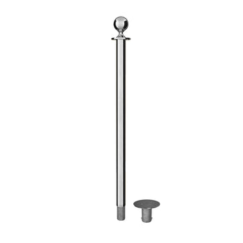 Ball Top Rope Stanchion with Fixed/Removable Base - Montour Line CXlineR