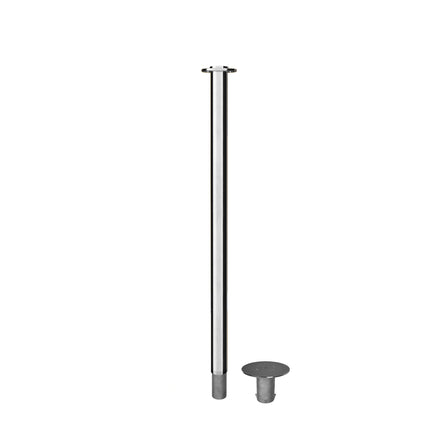 Flat Top Rope Stanchion with Fixed/Removable Base - Montour Line CXlineR
