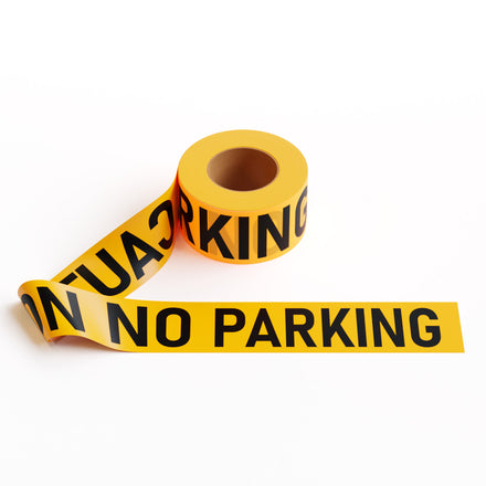Caution Tape, 2.0 mil x 1000 Ft. x 3 Inch, Black Text Color - Trafford Industrial