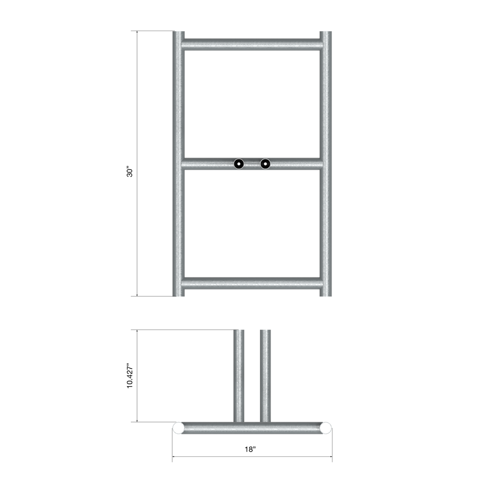 Chain Link Fence Panel Barrier Base - Trafford Industrial