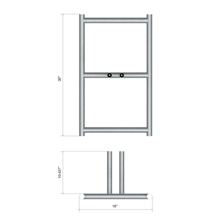 Chain Link Fence Panel Barrier Base - Trafford Industrial