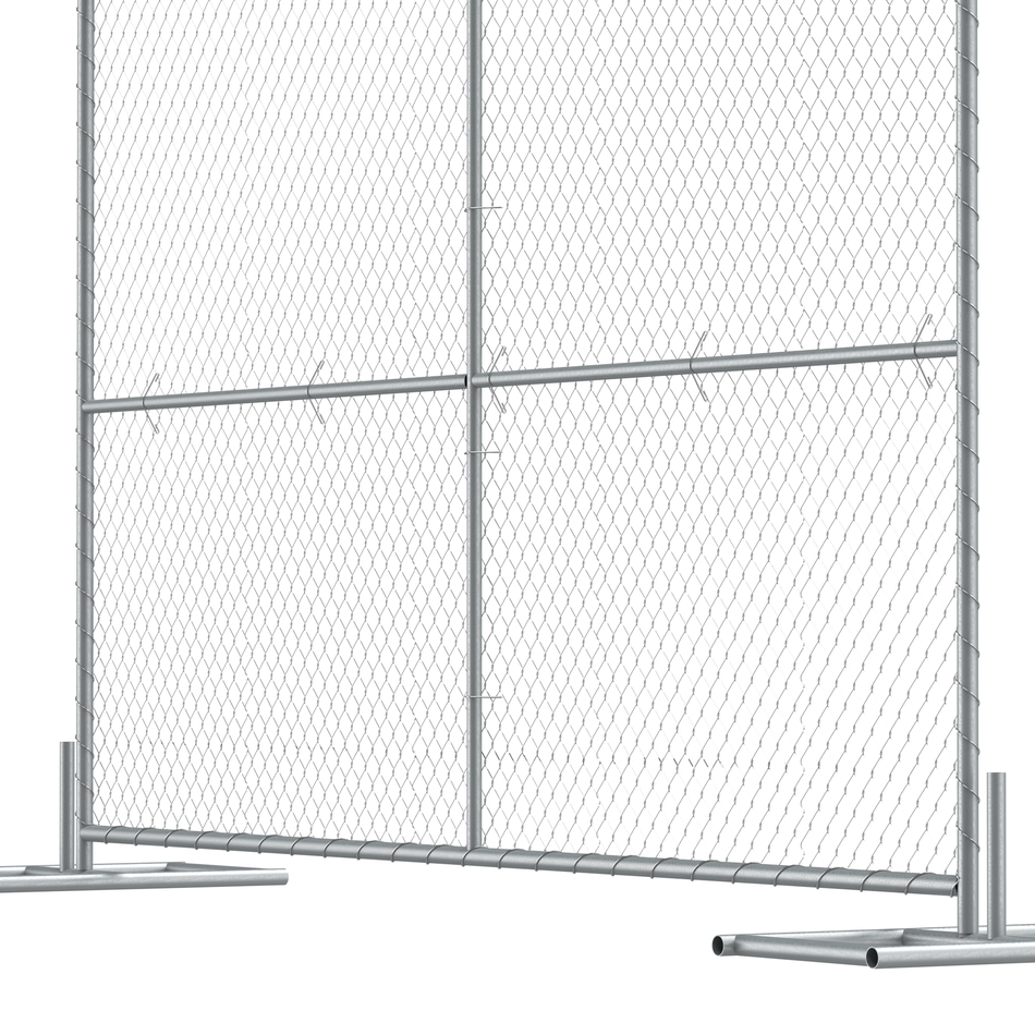 Chain Link Fence Kit - 6 Ft. tall x 10 Ft. Wide - Trafford Industrial
