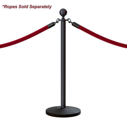 Ball Top Rope Stanchion with Sloped Base - Montour Line CLine