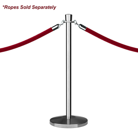 Crown Top Rope Stanchion with Sloped Base - Montour Line CLine