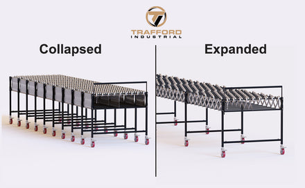 Portable Steel Expandable Conveyors - Trafford Industrial