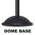 Ball Top Post and Rope Stanchion with Dome Base - Montour Line CDLineD