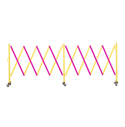 Metal Expandable Barricade, 16 Ft. and 11 Ft - Trafford Industrial