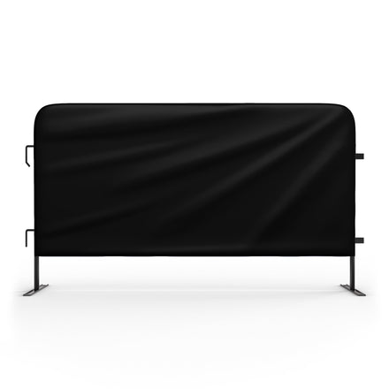 Heavy Duty Interlocking Steel Barricade, 8.5 Ft., Black - Angry Bull Barricades