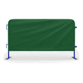 Heavy Duty Interlocking Steel Barricade, 8.5 Ft., Blue - Angry Bull Barricades