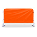 Heavy Duty Interlocking Steel Barricade, 8.5 Ft., Blue - Angry Bull Barricades