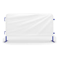 Heavy Duty Interlocking Steel Barricade, 8.5 Ft., Blue - Angry Bull Barricades