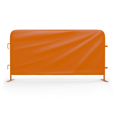Heavy Duty Interlocking Steel Barricade, 8.5 Ft., Safety Orange - Angry Bull Barricades