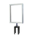 Post Top Sign Frame for CCW Series Retractable Belt Barriers