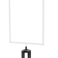 Post Top Sign Frame for CCW Series Retractable Belt Barriers