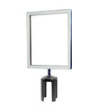 Post Top Sign Frame for CCW Series Retractable Belt Barriers