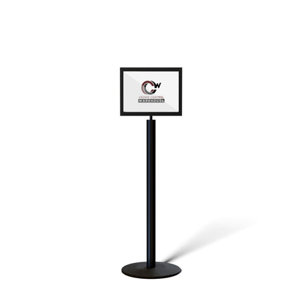 FSX200 Floor Standing Sign Frame, Low profile Base, 11 inches by 14 inches Sign Frame - Montour Line FSLine