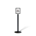 FSX200 Floor Standing Sign Frame, Low profile Base, 8.5 inches by 11 inches Sign Frame - Montour Line FSLine