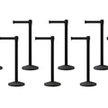 Set of (10) CCW Series Retractable Belt Barriers - 11 Ft. Belts
