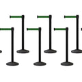Set of (10) CCW Series Retractable Belt Barriers - 11 Ft. Belts