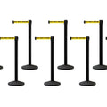 Set of (10) CCW Series Retractable Belt Barriers - 11 Ft. Belts