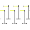 Set of (10) CCW Series RBB-100 Retractable Belt Barriers - 13 Ft. Belt