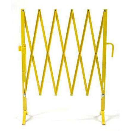 Safety Yellow Heavy-Duty Portable Aisle Gates