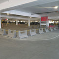 Cross-Pipe Concrete Traffic Barrier