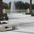 6 Ft Concrete Backless Block Park Bench