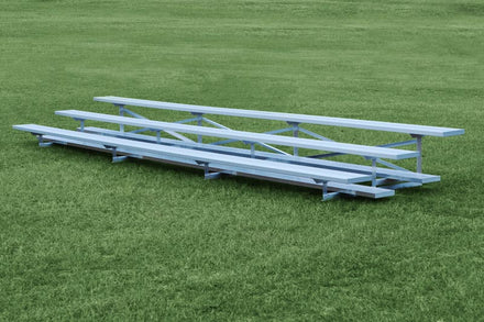 Galvanized Steel Portable Bleachers - Low Rise 3&4 Row