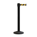 Retractable Belt Barrier Stanchion, Sloped Base, 14 ft Belt - Montour Line M650