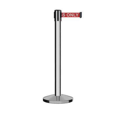 Retractable Belt Barrier Stanchion, 16 Ft. Belt - CCW Series RBB-150