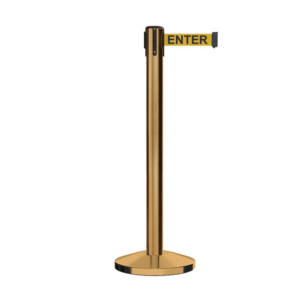 Retractable Belt Barrier Stanchion, 16 Ft. Belt - CCW Series RBB-150