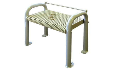 Backless Metal Single Seat Security Detention Bench