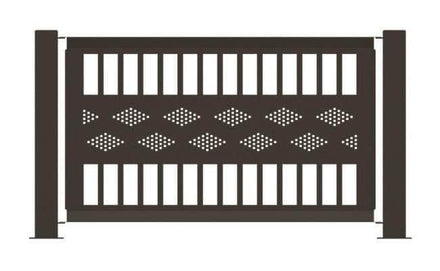 Decorative Event Fence Panel - Band Pattern