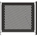 Decorative Event Fence Panel - Slant Pattern
