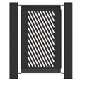 Decorative Event Fence Panel - Slant Pattern