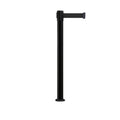 Retractable Belt Barrier Stanchion, Fixed Base, Black Post, 11 Ft. Belt - Montour Line MX630F
