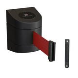 CCW Series WMB-230 - Wall Mounted Retractable Belt Barrier With Black Fixed ABS Case- 20, 25 & 30 Ft. Belts