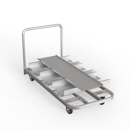 Vertical Stanchion Storage Cart, 18 Post - Montour Line