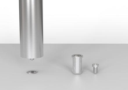 Montour Line Mini Floor Socket for Removable Stanchions