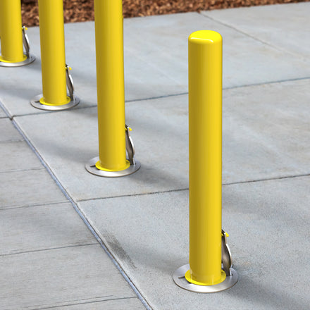 Removable Bollard with Embedment Sleeve - Trafford Industrial