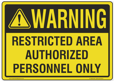 Custom Sign for Versa-Guard Barriers