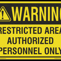 Warning Sign for Expandable Barriers